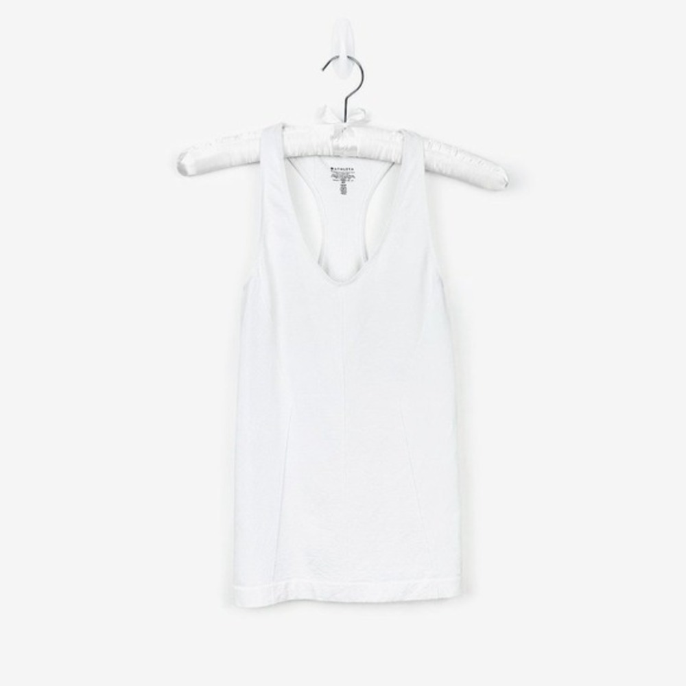 Athleta Shortcut Tank Top Size XS White Athletic Active Gym Workout - Picture 1 of 4